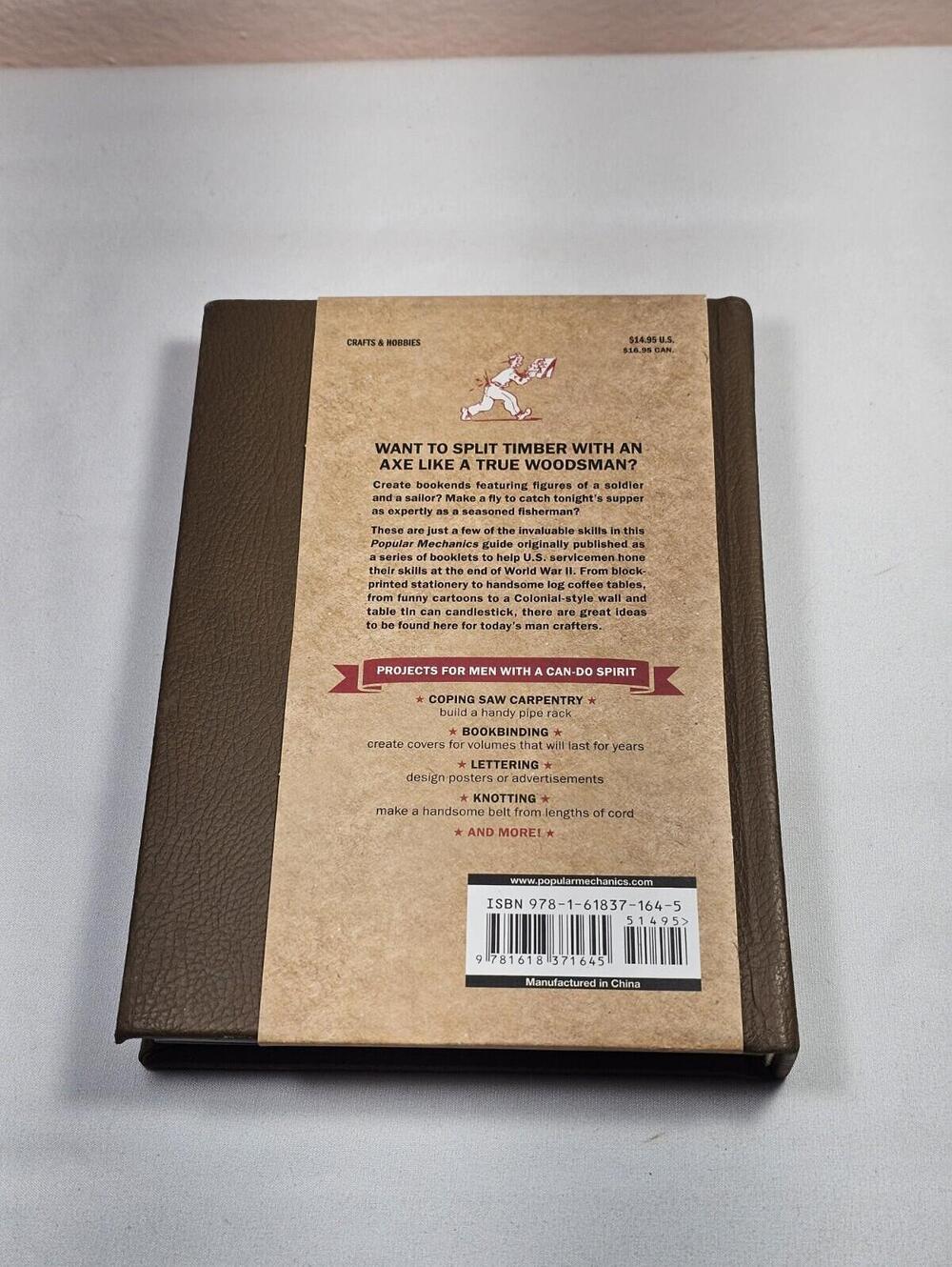 Popular Mechanics Man Crafts Book Leather Tooling - Fly Tying - Ax Whittling - Picture 3 of 7